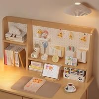 Hoshinoi 卓上ラック 机上ラック 木製 有孔ボード付き 大容量 デスク棚 41vHPWjS+6L._SS200_.jpg
